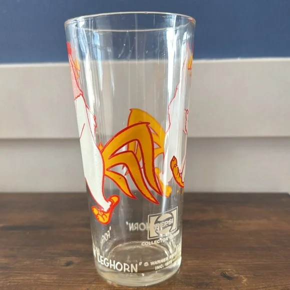Vintage 1973 Pepsi Warner Brothers Foghorn Leghorn Looney Tunes Glass - Picture 4 of 9